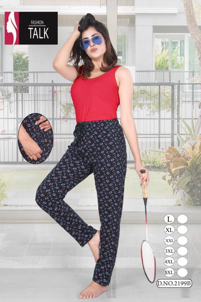Ft Night Pant 2199 Hosiery cotton Daily Wear Wholesale Pant Collection